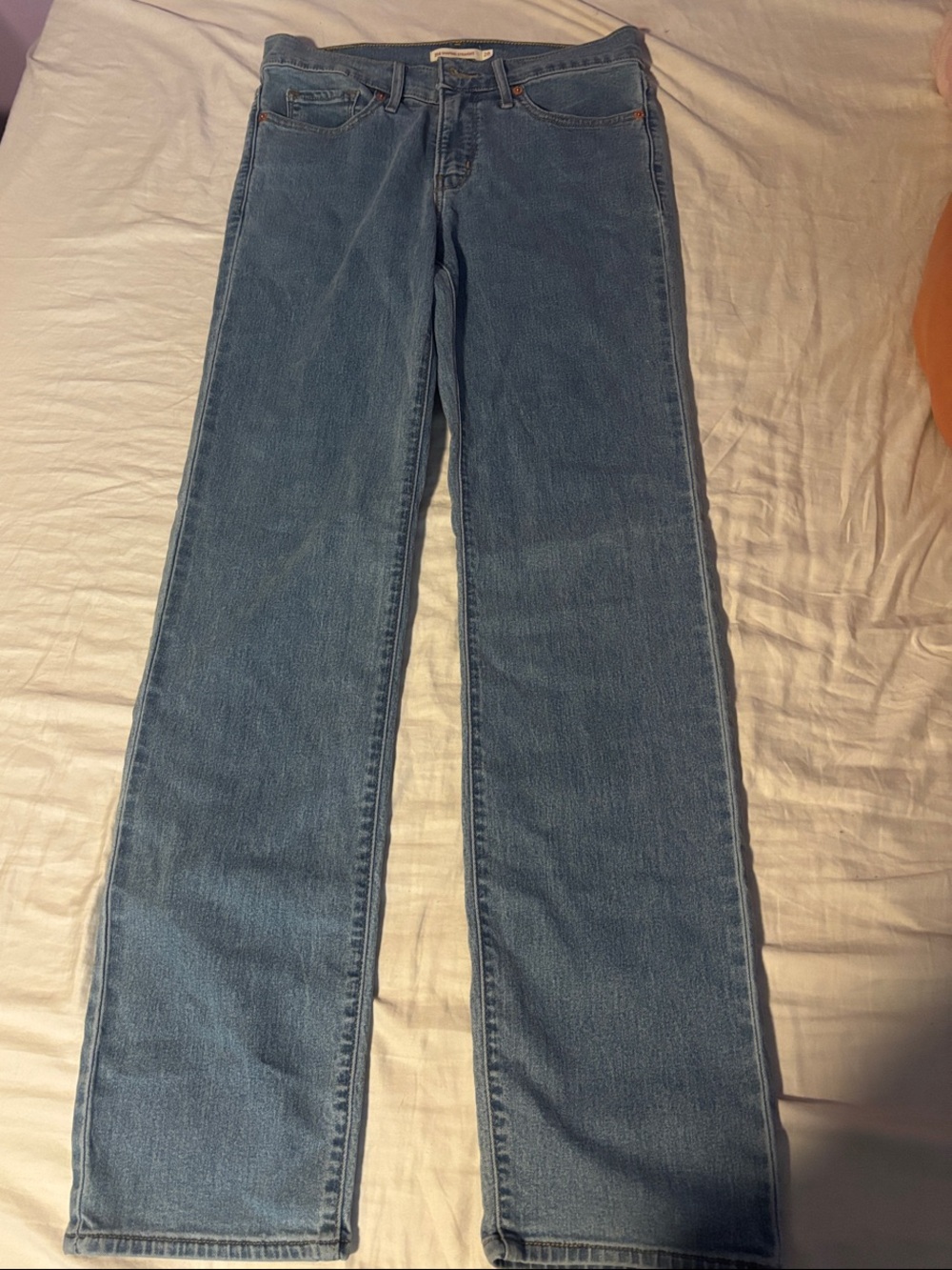 Classic Straight-Leg Jeans in Medium Blue